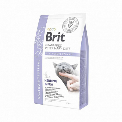 Корм сухий для дорослих котів Brit VetDiets при порушеннях травлення 2 кг