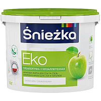Краска акриловая водоэмульсионная Sniezka Эко мат белый 10л 14кг 
