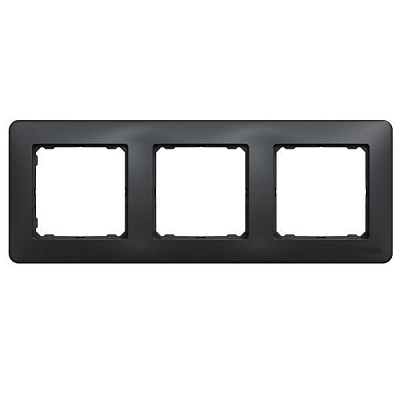 Рамка трехместная Schneider Electric Sedna Design универсальная черный SDD314803