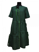 Сукня Галерея льону Хіт р. 48 темно-зелений 0031/48/1550 