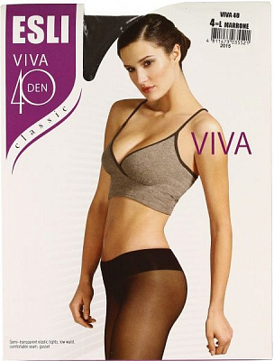 Колготки жіночі ESLI VIVA 40 marrone р. 4 шоколадний