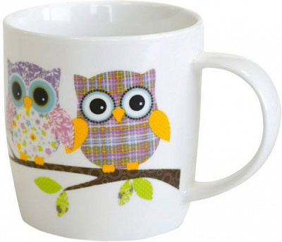 Чашка Кольорові сови 415 мл 21-272-047 Keramia
