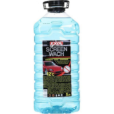 Омыватель стекла EXOL нейтральный зима -12°С 5л 