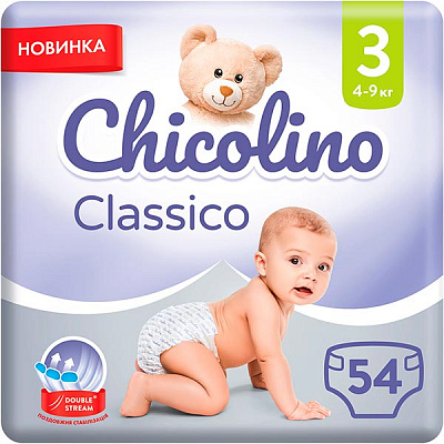 Підгузки Chicolino 3 4-9 кг 54 шт.