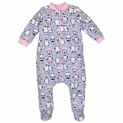 Комбинезон детский для девочки Татошка р.74 голубой с розовым 1524232пнг 