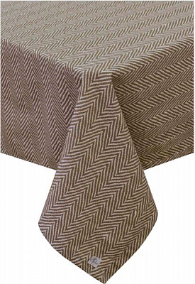 Скатертина British 120x220 см коричневий Прованс