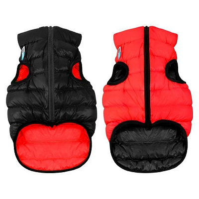Куртка Airy Vest двостороння для собак M 50 червоно-чорна