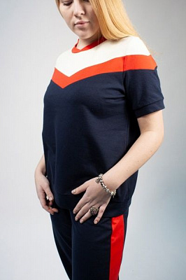 Костюм домашний женский Flis clothes Чайка р. XL синий 