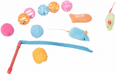 Набор игрушек Koopman для кошек 12 шт. разноцветный 491002540