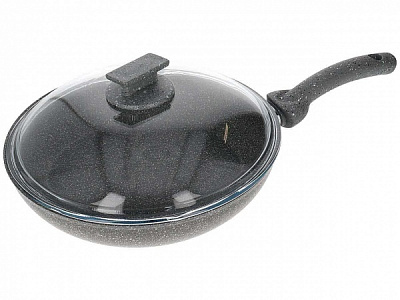 Сковорода з кришкою 28 см Cuore Di Pietra (CPPDLCV28I) Accademia Mugnano