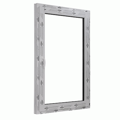 Вікно одностулкове ALUplast 800х1000 мм з протимоскітною сіткою