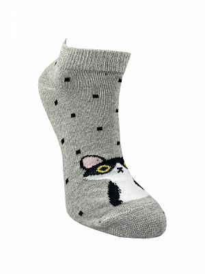 Носки женские Premier Socks Эконом котики р.23-25 серый