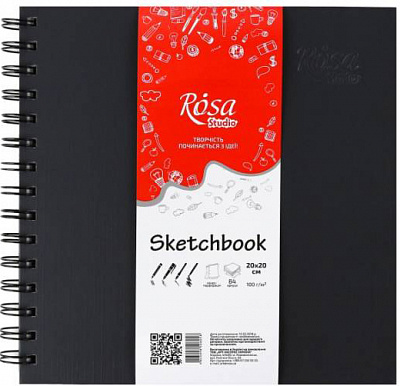 Блокнот 20х20 см 84 листа Rosa Studio