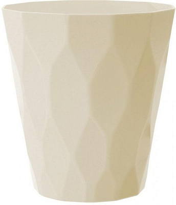 Кашпо пластикове Prosperplast Rocka круглий 1,75л кремовий (70993-728)
