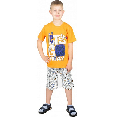 Комплект для мальчиков Roksana р.110–116 оранжевый №0014/12034 