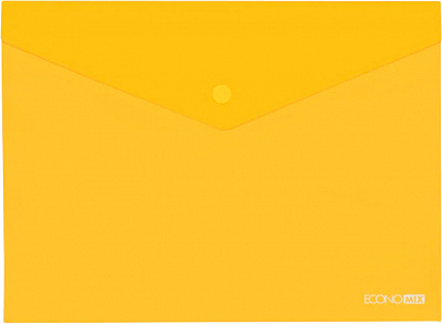 Папка-конверт А4 на кнопці Economix жовта Economix E31305-55