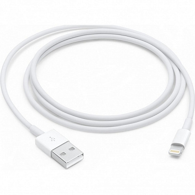 Дата-кабель AvaTech Lightning USB 2.0 1 м white
