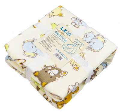Плед Luna Kids Звірятка 100x120 см різнокольоровий