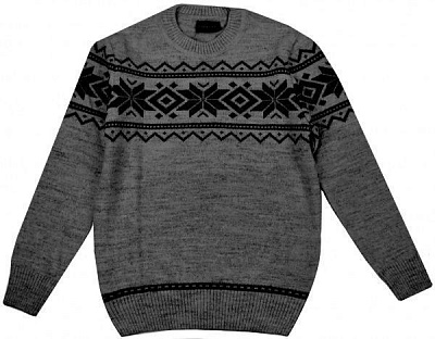 Кофта L'CarouseL з орнаментом р.158-164 темно-сірий 10138