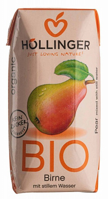 Напій соковий Hollinger Груша органічний 0,2 л
