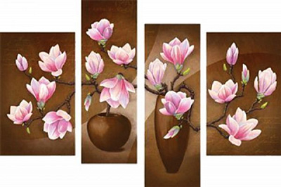 Картина модульная Цветы 627 118x75 см 