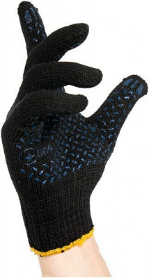 Перчатки MasterOK 3D MASTER-60TВК трикотажные 3DMASTER-60TВК с покрытием ПВХ точка XL (10)