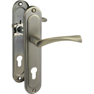 Ручка на планке Bruno Bravo PZ 85 мм античная латунь