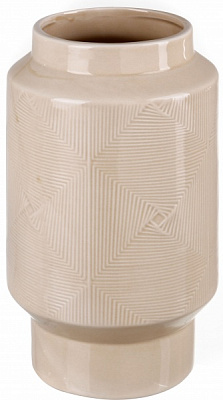 Ваза керамическая Shell DLP20042A-2 21,8 см бежевая 