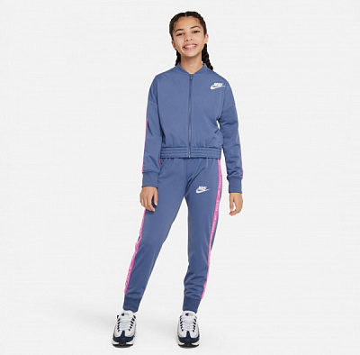 Спортивный костюм Nike G NSW TRK SUIT TRICOT CU8374-491 р. L синий