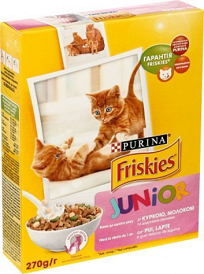 Корм Purina Friskies Junior с курицей молоком и овощами 270 г