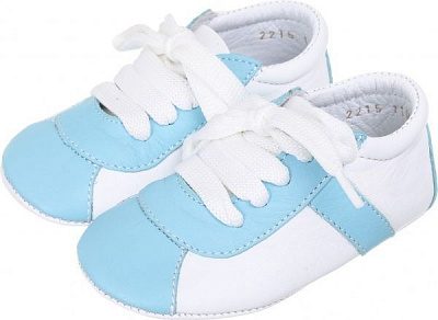 Пинетки детские MiracleMe 2215 р. 20 12 см голубой с белым 