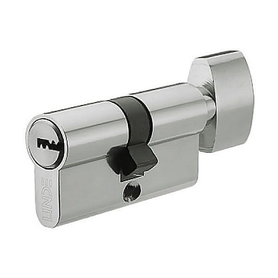 Циліндр Linde A6P 30x30 ключ-вороток 60 мм полірований хром