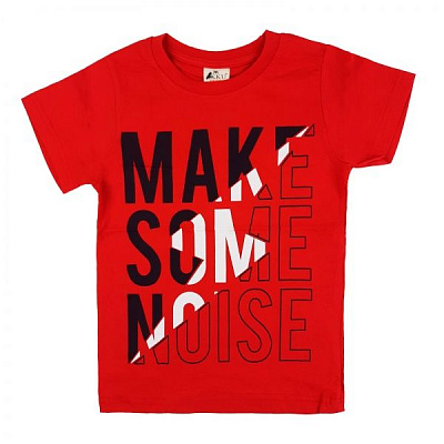 Футболка для мальчика AKKU Make Some р.116 красный 9064 