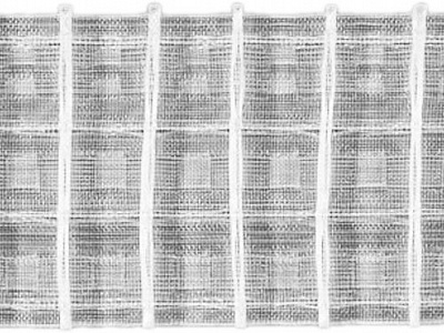Тесьма Stradivari 43046/100 прозрачная равномерная 1:2 4 ряда петель Bandex
