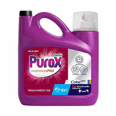 Жидкое средство для машинной и ручной стирки PUROX Hydefender PRO Color 5,4 л