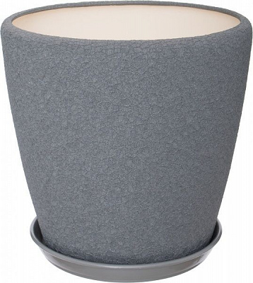 Горшок Ориана-Запорожкерамика Грация шелк круглый 20л металлик 