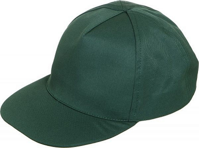 Кепка 53% хлопок, 47% полиэстер зеленый