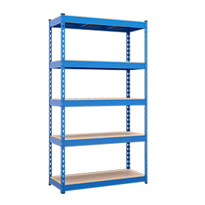 Стеллаж металлический окрашенный Меткас с полками из ДСП МКП-2 2160x1200x500 мм синий (МКП-2) 