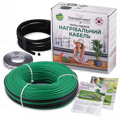 Нагрівальний кабель Thermogreen TGCT140 2800W 140 м