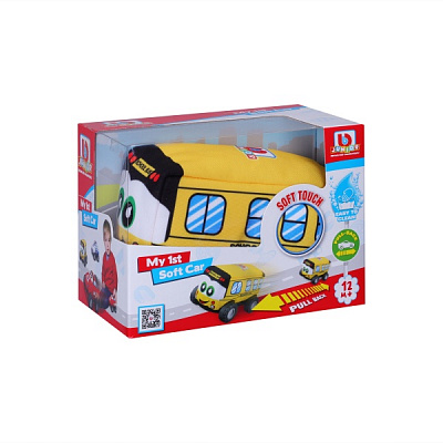 Игрушка Bb Junior Моя первая мягкая машинка Школьный автобус 16-89052