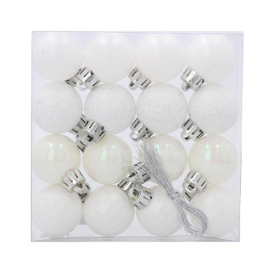 Набір ялинкових куль Тайм Еко d 30 мм 3 см 16 шт./уп.