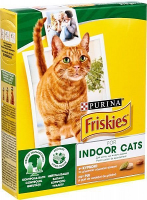 Корм Purina Friskies Indoor с курицей овощами и травой 270 г