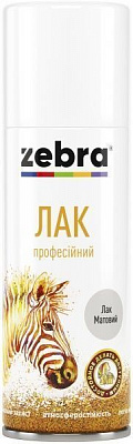 Лак аерозольний ZEBRA Акварель мат 400 мл