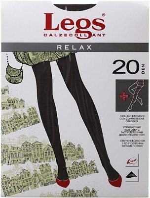 Колготки жіночі Legs 300 RELAX 20 den fumo р. 3 сірий