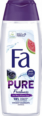 Гель для душа Fa Pure freshness с ароматом ягоды асаи и гуавы 250 мл