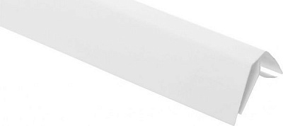 Угол внутренний ПВХ 3 м білий