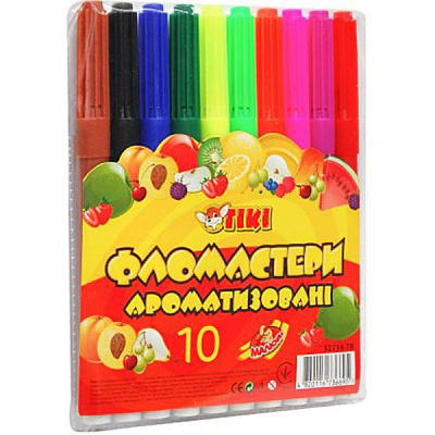 Фломастеры ароматизированные 10 шт. 52716-ТК Тікі