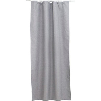 Штора-блэкаут Underprice Faux Linen серая 150x275 см