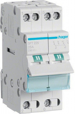 Перемикач Hager I-0-II 2P 40А 2М SFT240