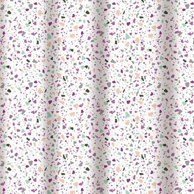 Шторка для ванны Dariana 180x180 см с кольцами H-1596